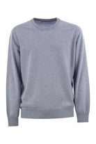 PURE CASHMERE CREW-NECK SWEATER Brunello Cucinelli LIGHT BLUE 48