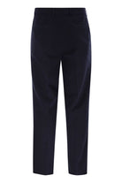LEISURE FIT TROUSERS IN GARMENT-DYED COTTON VELVET WITH DARTS Brunello Cucinelli