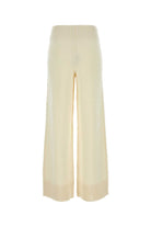 IVORY WOOL BLEND ASH WIDE-LEG PANT camilla and marc