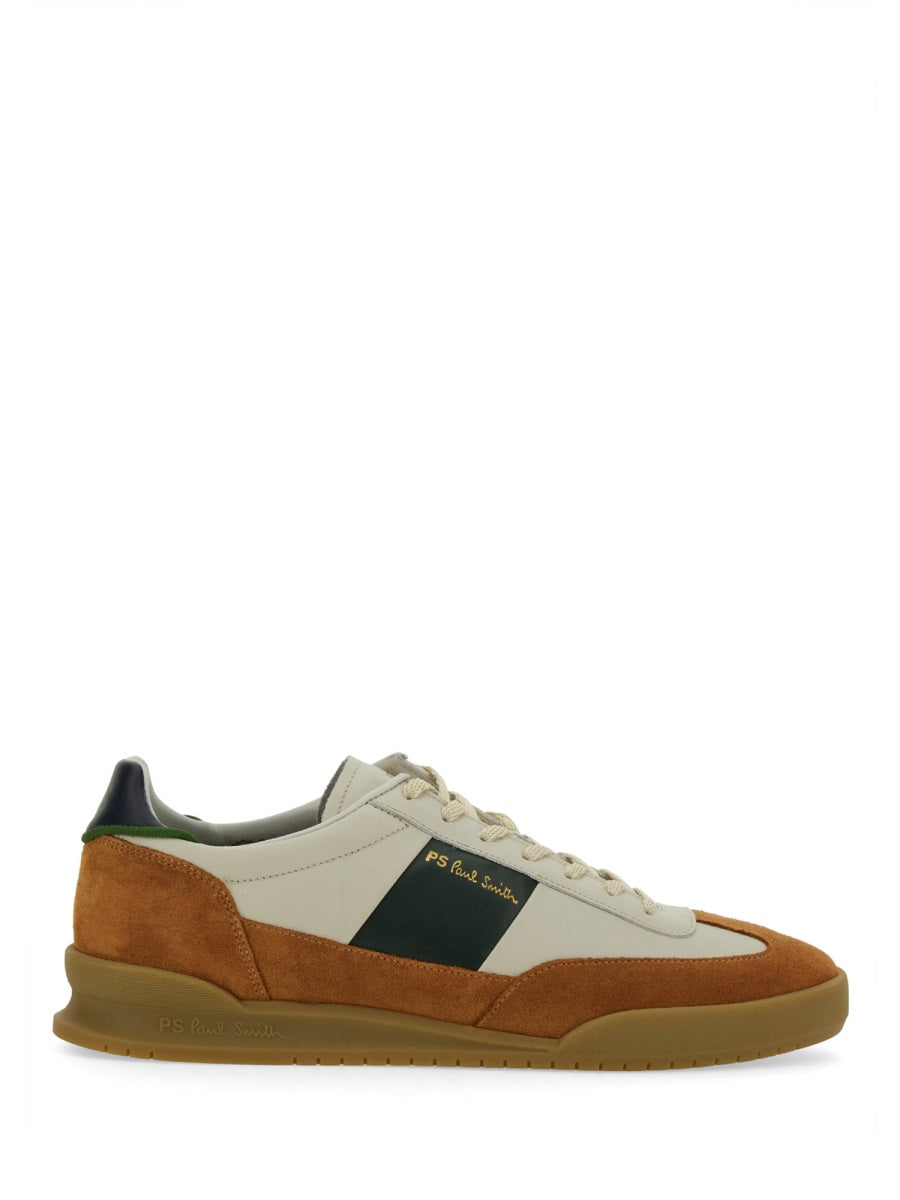 WHITE LEATHER NYLON SNEAKERS PS PAUL SMITH WHITE 7