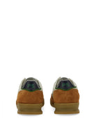 WHITE LEATHER NYLON SNEAKERS PS PAUL SMITH