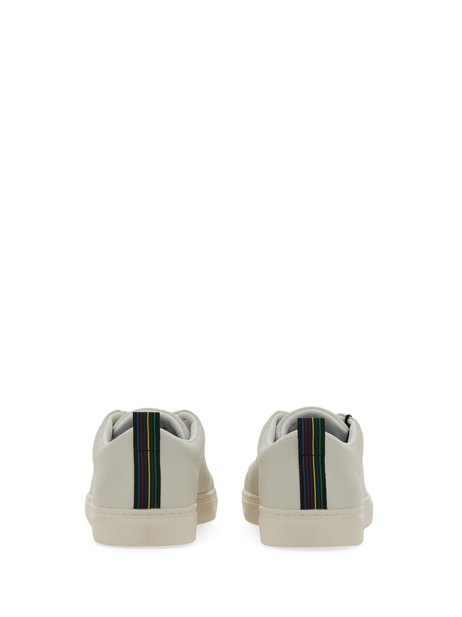 WHITE COW LEATHER SNEAKERS PS PAUL SMITH