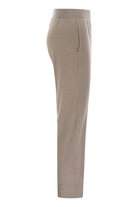 SPARKLING LIGHTWEIGHT CASHMERE AND SILK TROUSERS Brunello Cucinelli
