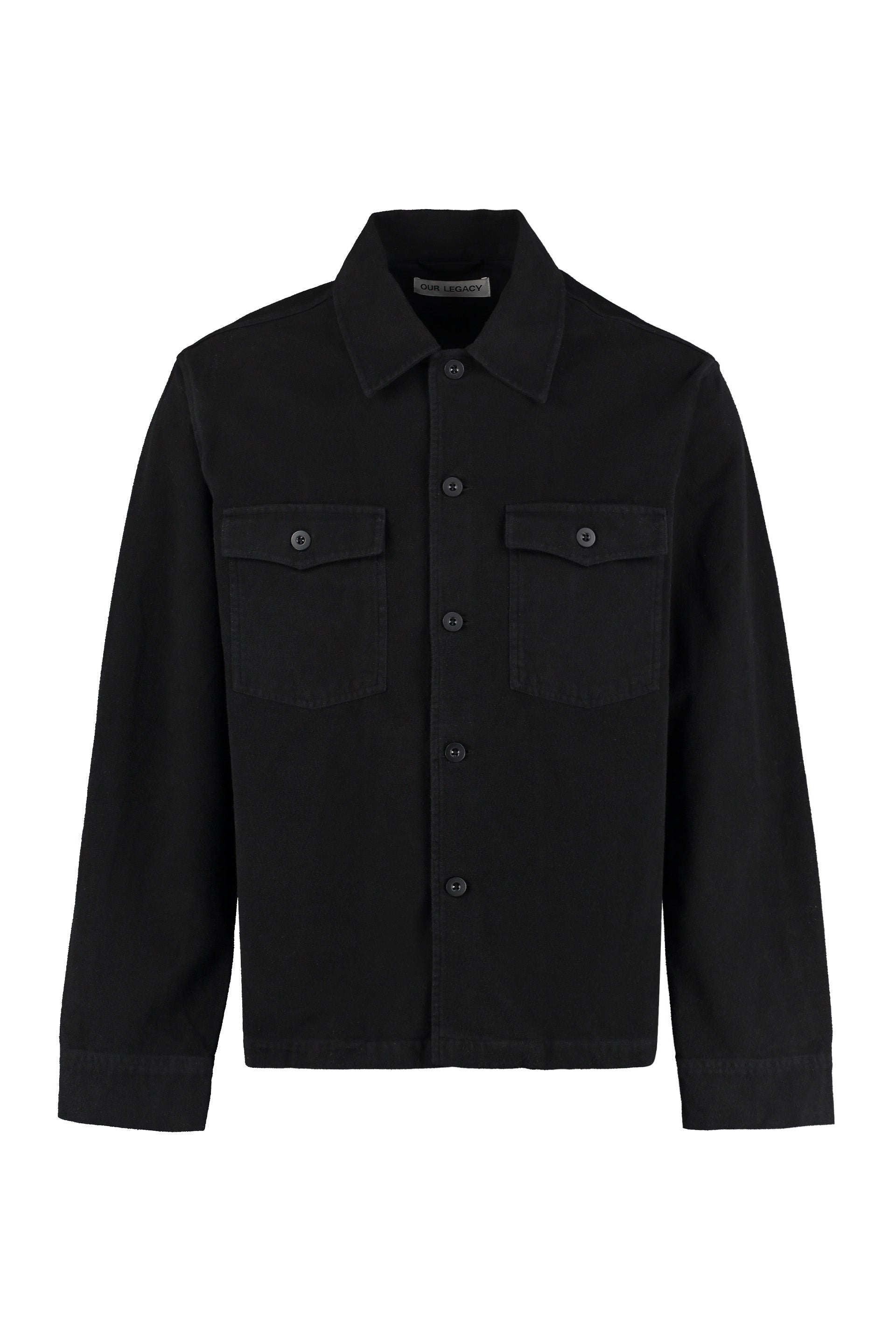 EVENING COACH COTTON OVERSHIRT Our Legacy black 54