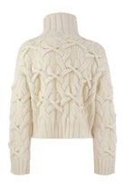 BRAIDED HIGH-NECKED CASHMERE SWEATER Brunello Cucinelli