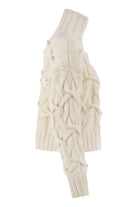 BRAIDED HIGH-NECKED CASHMERE SWEATER Brunello Cucinelli