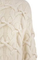 BRAIDED HIGH-NECKED CASHMERE SWEATER Brunello Cucinelli