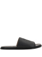FLEX ANAGRAM LEATHER SLIDES LOEWE BLACK 42