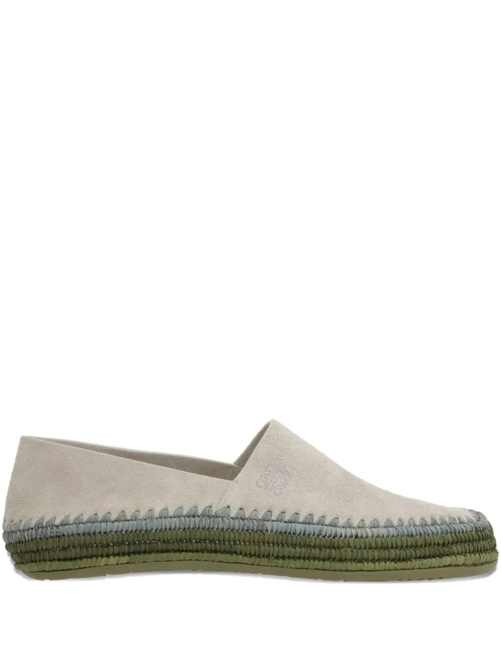 RIO SUEDE ESPADRILLES LOEWE LIGHT GREY 42