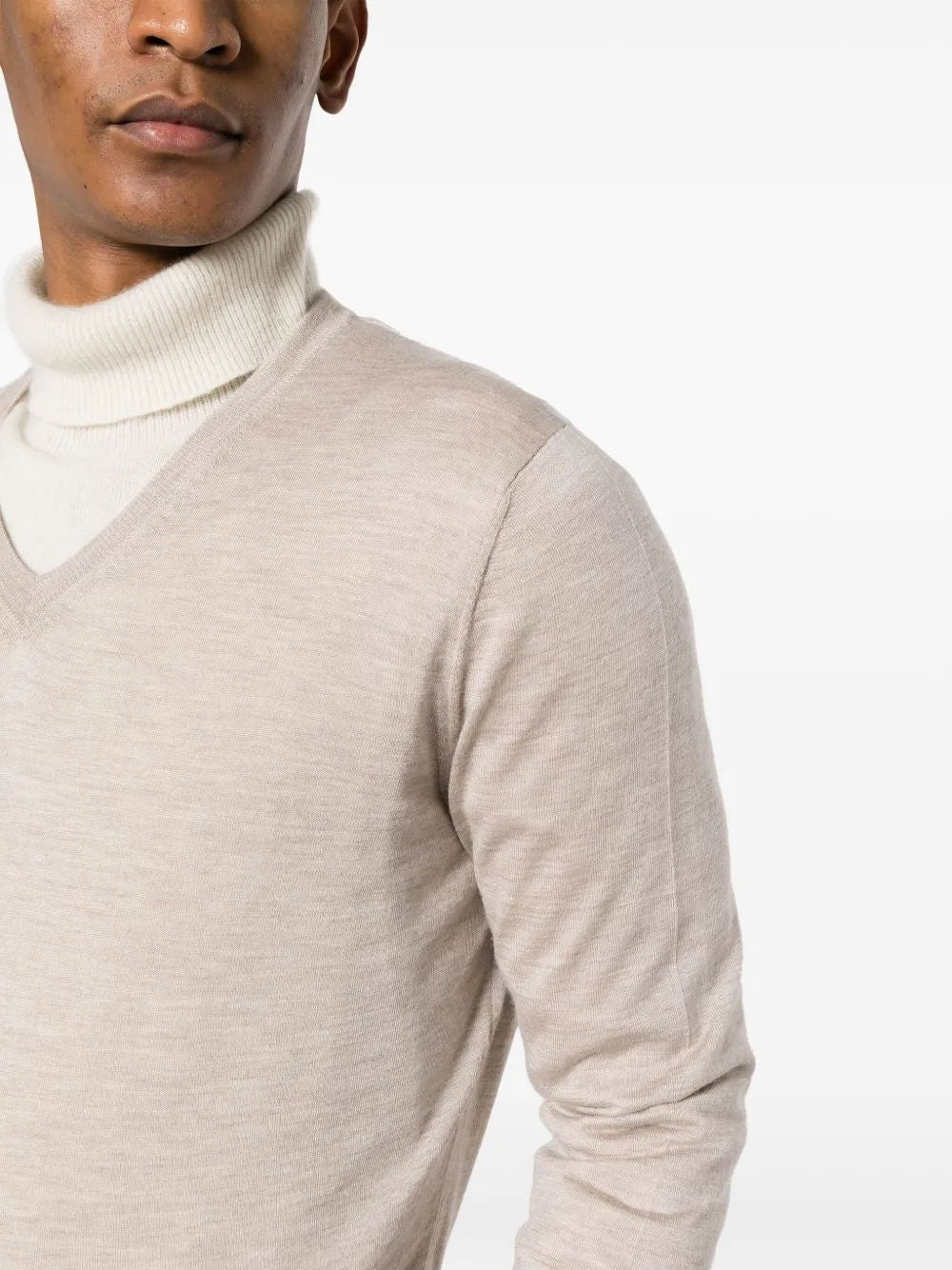 MA00058256JA V NECK SWEATER Colombo
