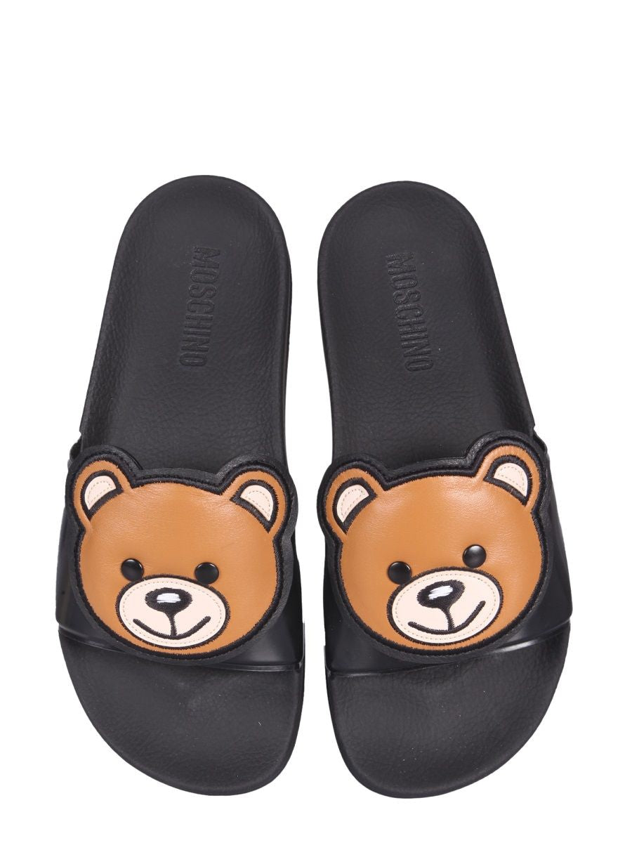 SLIDE TEDDY BEAR SANDALS MOSCHINO COUTURE