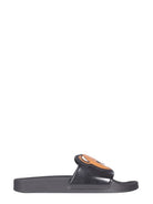SLIDE TEDDY BEAR SANDALS MOSCHINO COUTURE BLACK 40