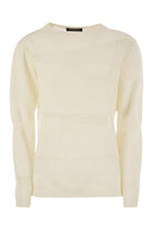 PLATINUM BOAT NECK SWEATER Fabiana Filippi WHITE 44