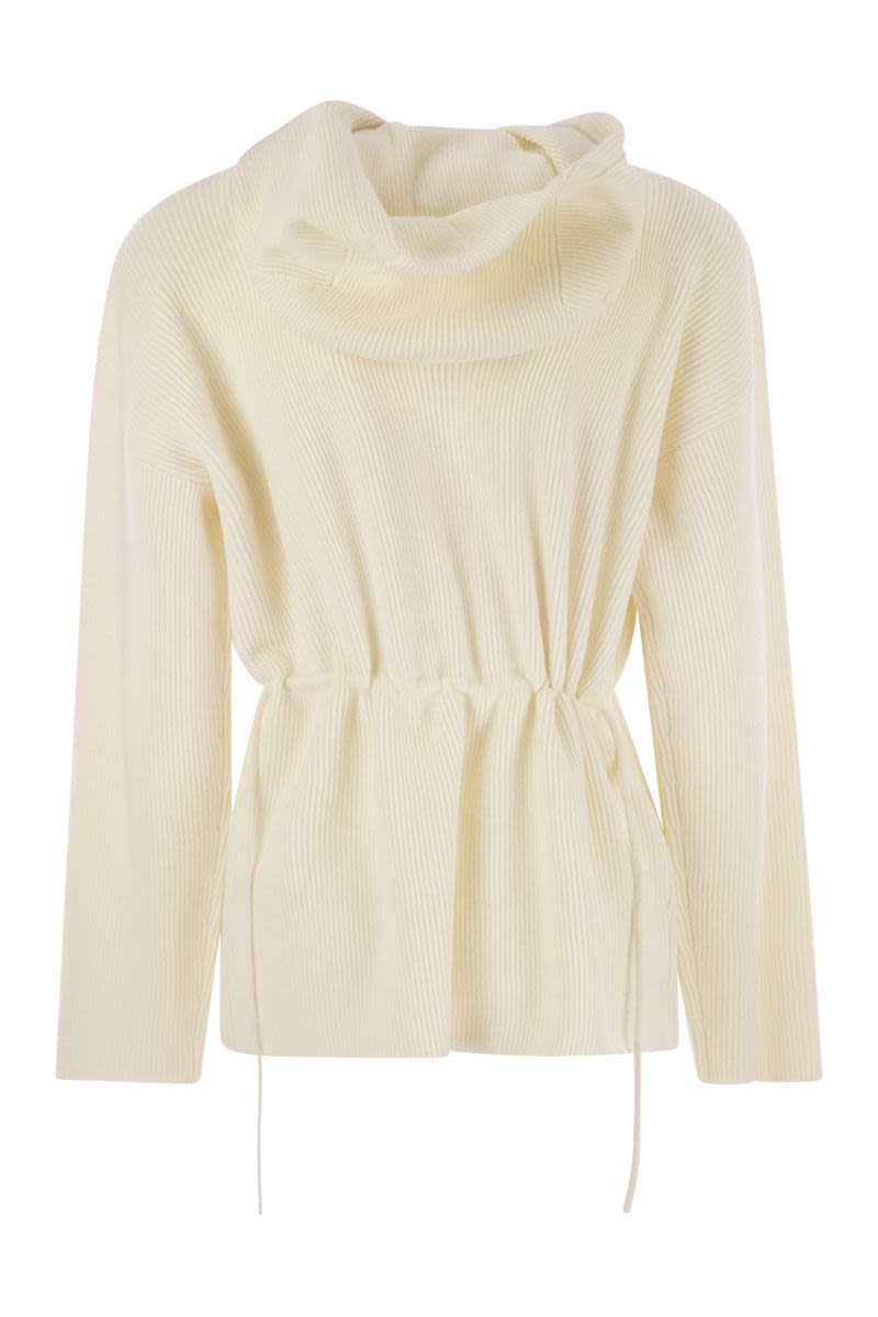 ENGLISH RIB CO HOODED SWEATER Fabiana Filippi