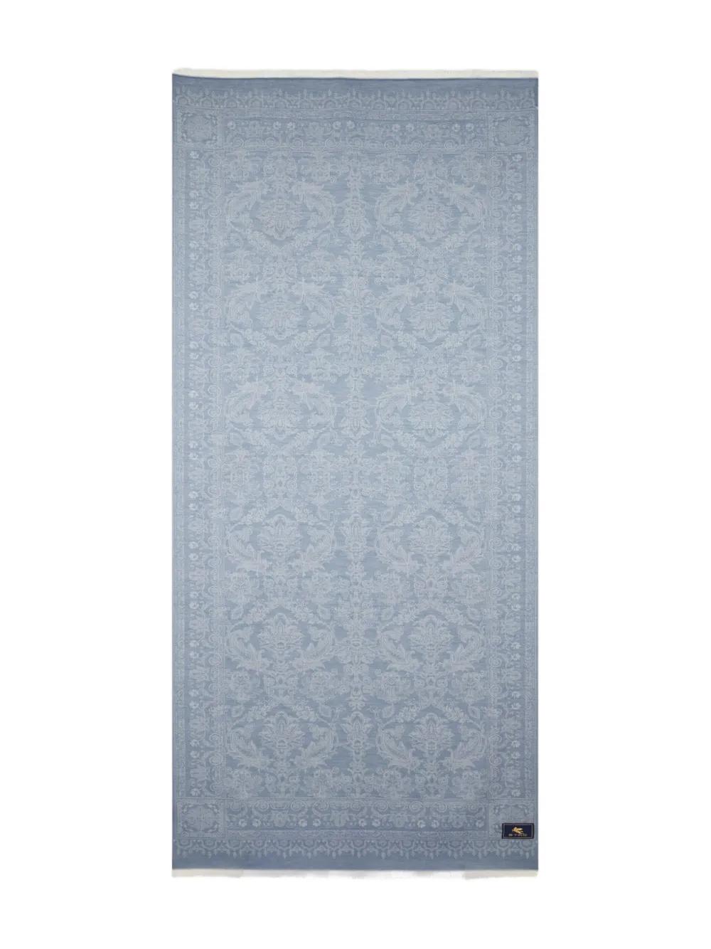 PAISLEY JACQUARD SCARF Etro MULTICOLOUR ON WHITE BASE OS