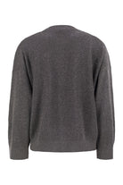 COTTON AND VISCOSE RIB SWEATER Brunello Cucinelli