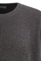 COTTON AND VISCOSE RIB SWEATER Brunello Cucinelli