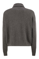 COTTON AND VISCOSE RIB KNIT HIGH COLLAR Brunello Cucinelli