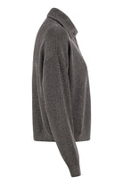 COTTON AND VISCOSE RIB KNIT HIGH COLLAR Brunello Cucinelli