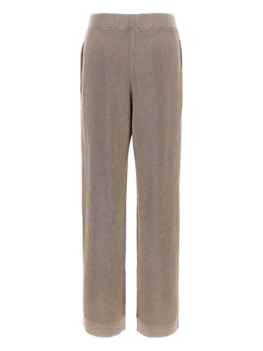 ENGLISH RIB COTTON AND VISCOSE PANTS Brunello Cucinelli
