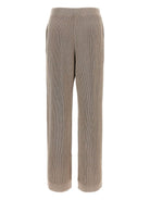 ENGLISH RIB COTTON AND VISCOSE PANTS Brunello Cucinelli