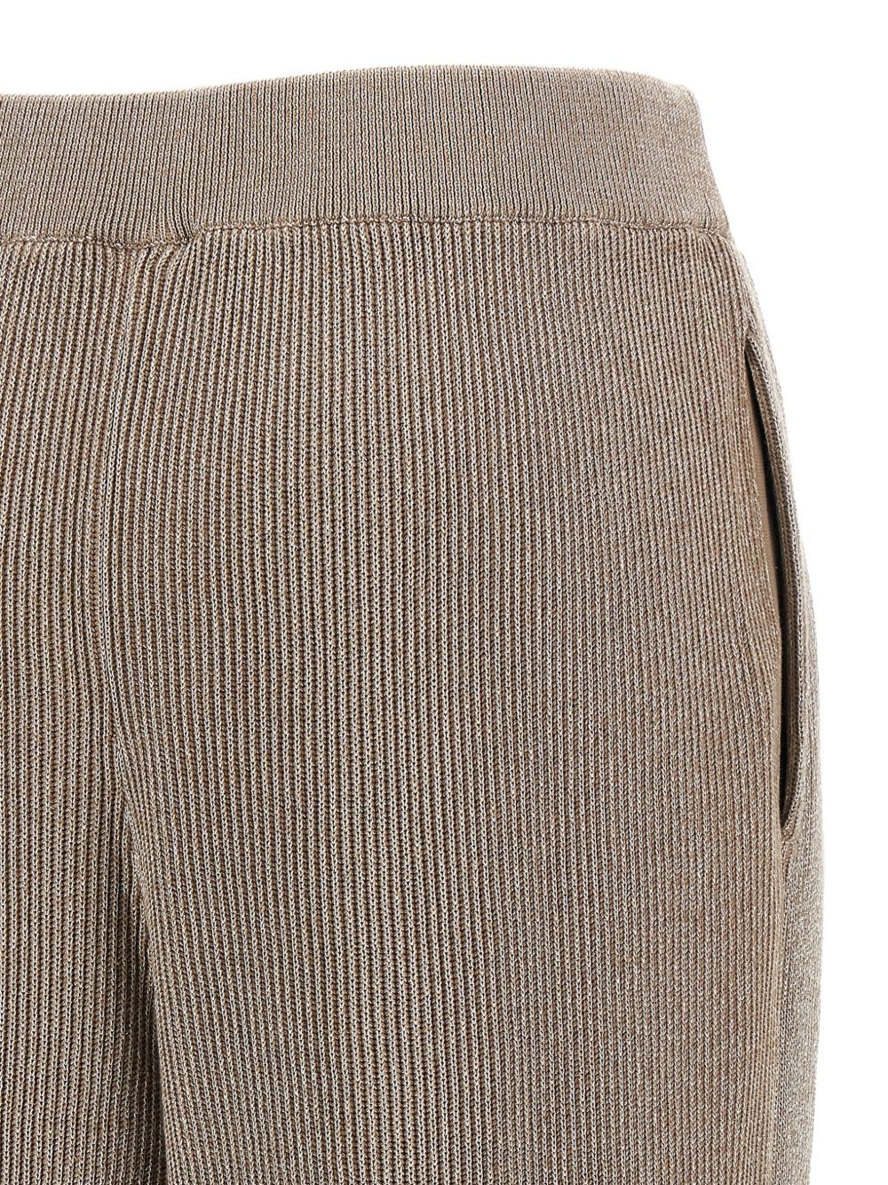ENGLISH RIB COTTON AND VISCOSE PANTS Brunello Cucinelli
