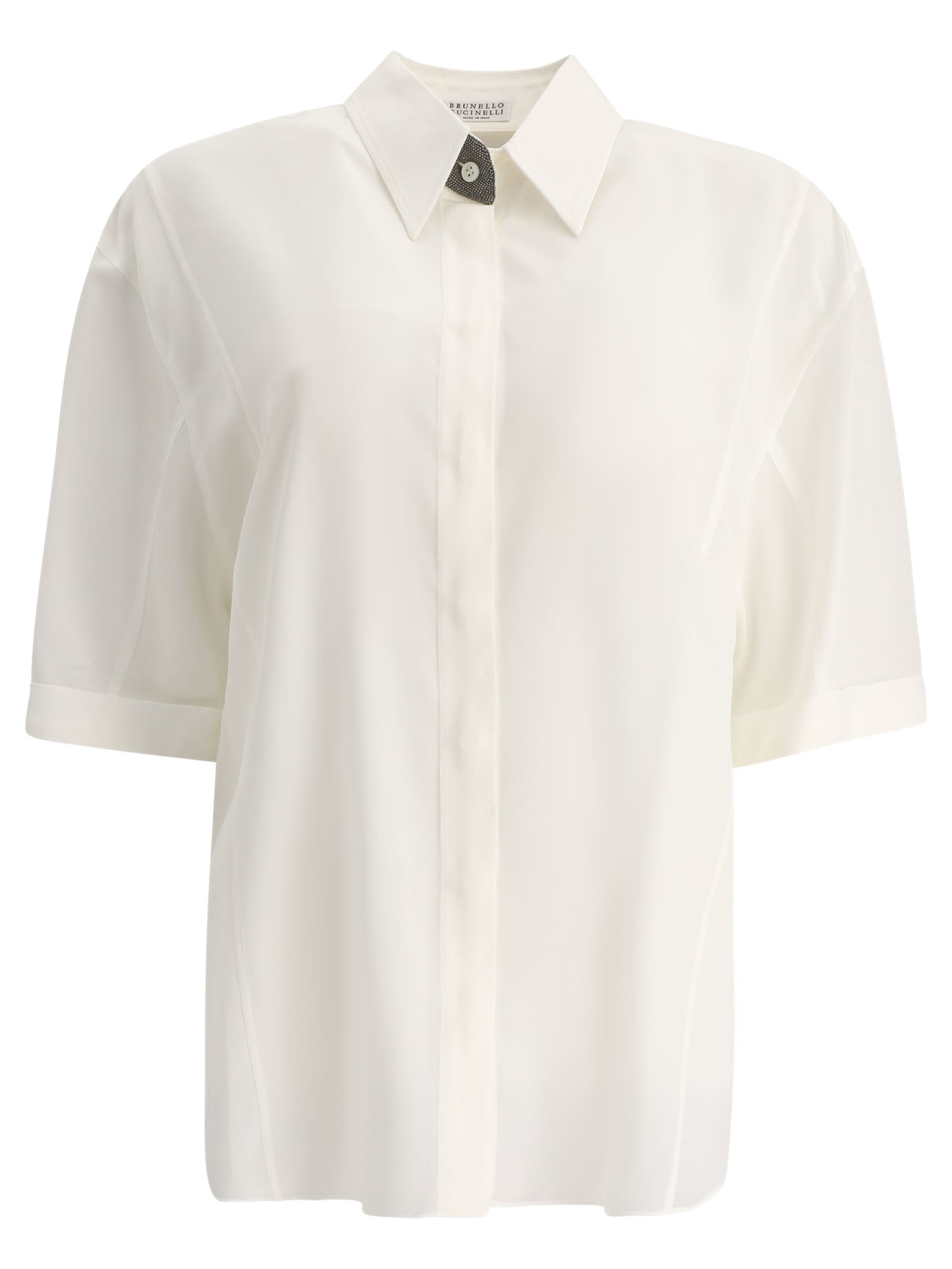 "PRECIOUS BUTTONHOLE" SHIRT Brunello Cucinelli WHITE M