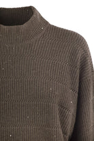 CASHMERE AND WOOL TURTLENECK SWEATER Brunello Cucinelli
