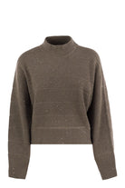 CASHMERE AND WOOL TURTLENECK SWEATER Brunello Cucinelli BROWN XS