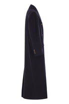 LONG WOOL COAT WITH JEWELLERY Brunello Cucinelli