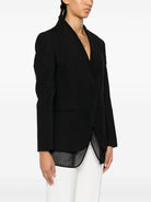 BLACK COTTON POLYESTER JACKET Brunello Cucinelli