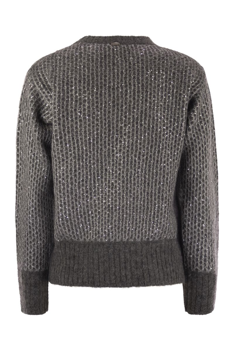 ALPACA AND WOOL CREWNECK SWEATER Herno