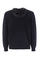 RESORT DOUBLE COTTON KNIT AND NYLON HOODIE Herno