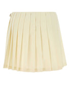 CREAM CANVAS MINI SKIRT Miu Miu