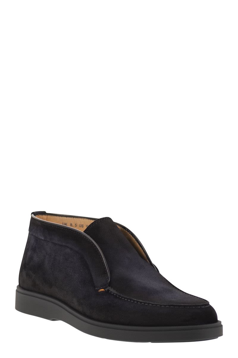 SUEDE LEATHER DESERT BOOT Santoni