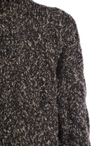 SOFT WOOL, CASHMERE AND MOHAIR TURTLENECK SWEATER WITH BRAIDED DESIGN Brunello Cucinelli