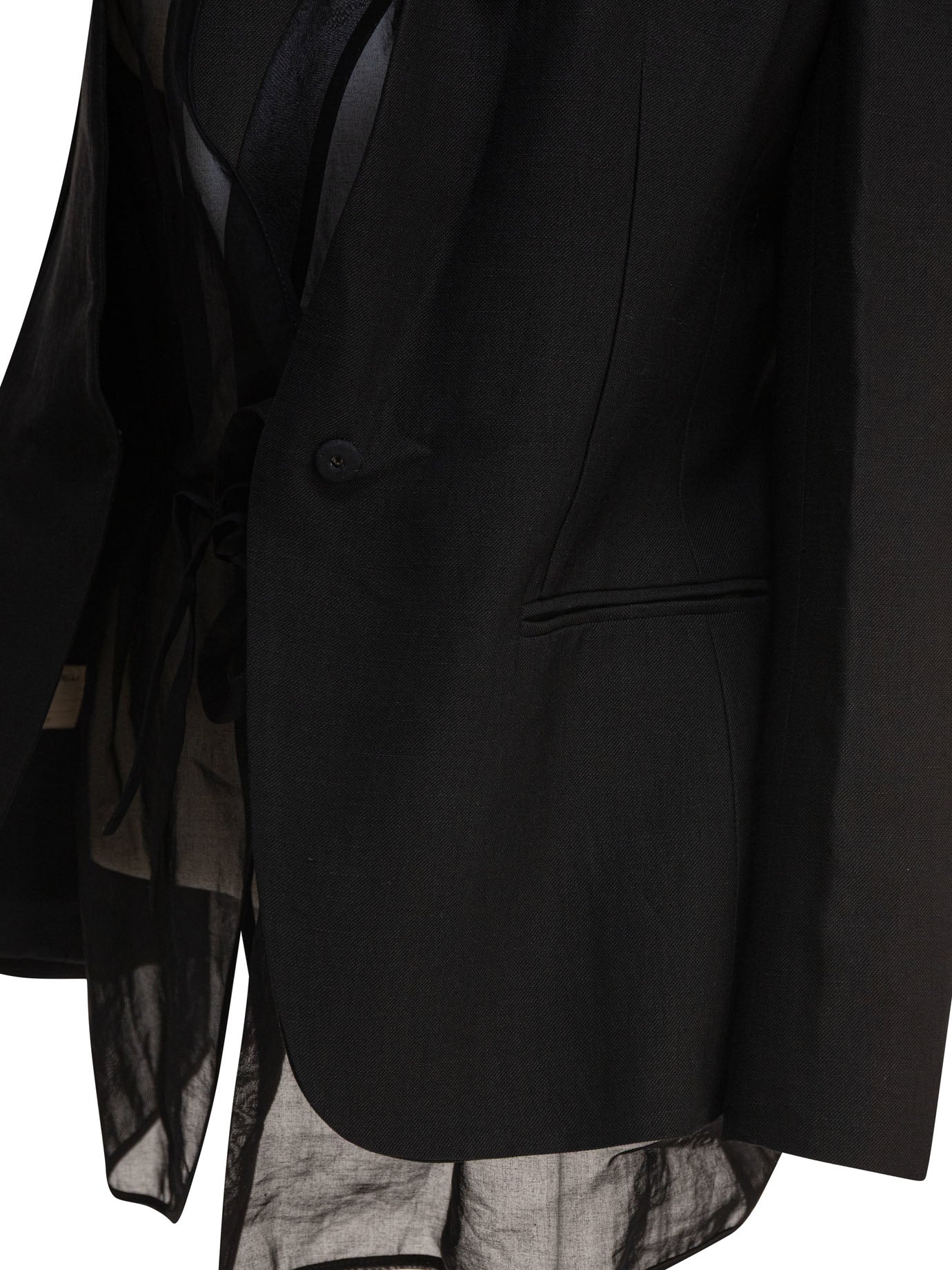 BLACK LINEN JACKET Brunello Cucinelli