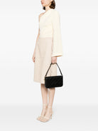 FLAP WAVE BLACK LEATHER SHOULDER BAG Missoni
