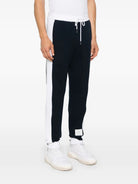 SWEATPANTS WITH ENGINEERED 4 BAR IN SOLID CLASSIC LOOPBACK JERSEY Thom Browne