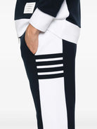 SWEATPANTS WITH ENGINEERED 4 BAR IN SOLID CLASSIC LOOPBACK JERSEY Thom Browne