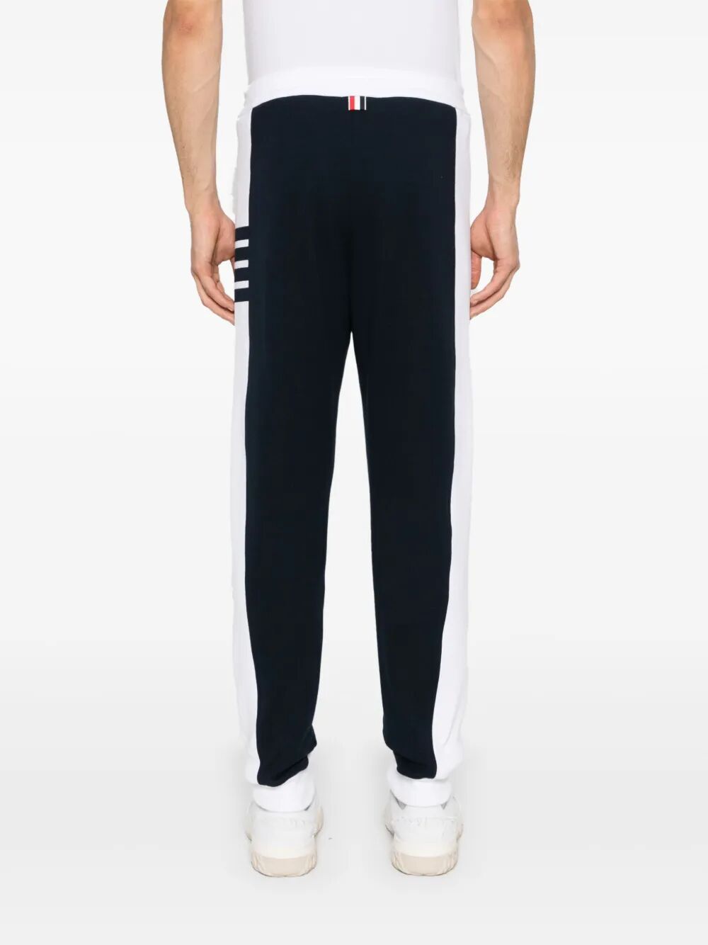 SWEATPANTS WITH ENGINEERED 4 BAR IN SOLID CLASSIC LOOPBACK JERSEY Thom Browne