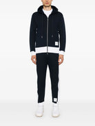 SWEATPANTS WITH ENGINEERED 4 BAR IN SOLID CLASSIC LOOPBACK JERSEY Thom Browne