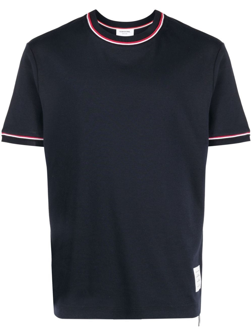 COTTON CREW-NECK T-SHIRT Thom Browne blue 3