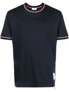 COTTON CREW-NECK T-SHIRT Thom Browne blue 3
