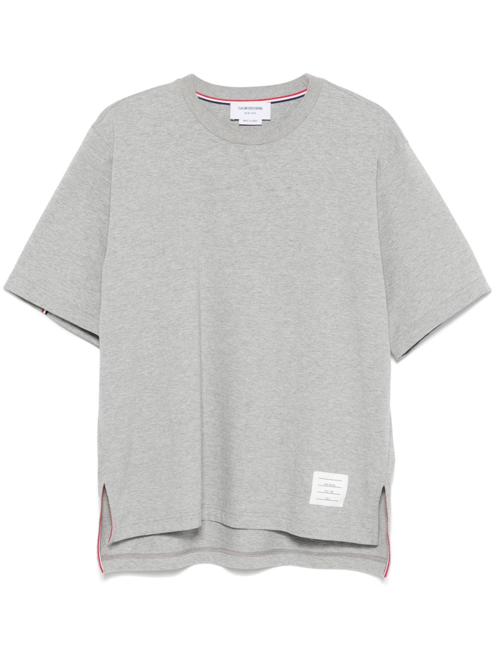 OVERSIZED COTTON T-SHIRT Thom Browne LIGHT GREY 4
