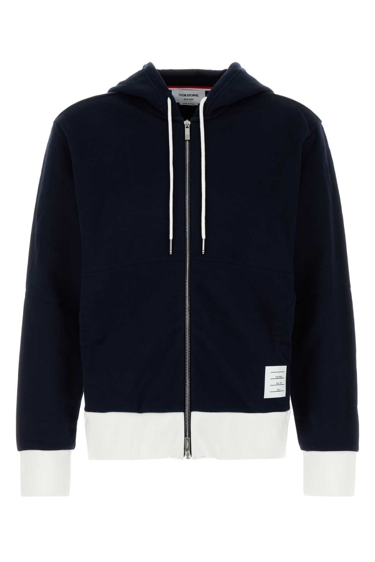 NAVY BLUE COTTON SWEATSHIRT Thom Browne BLUE 2
