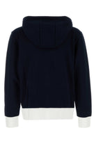 ZIP UP HOODIE WITH ENGINEERED 4 BAR IN COLOR BLOCKED SOLID CLASSIC LOOPBACK JERSEY Thom Browne