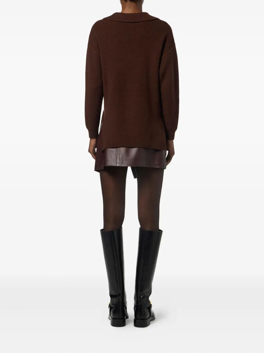 POLO COLLAR SWEATER WITH BUCKLE DETAIL Elisabetta Franchi