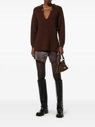 POLO COLLAR SWEATER WITH BUCKLE DETAIL Elisabetta Franchi