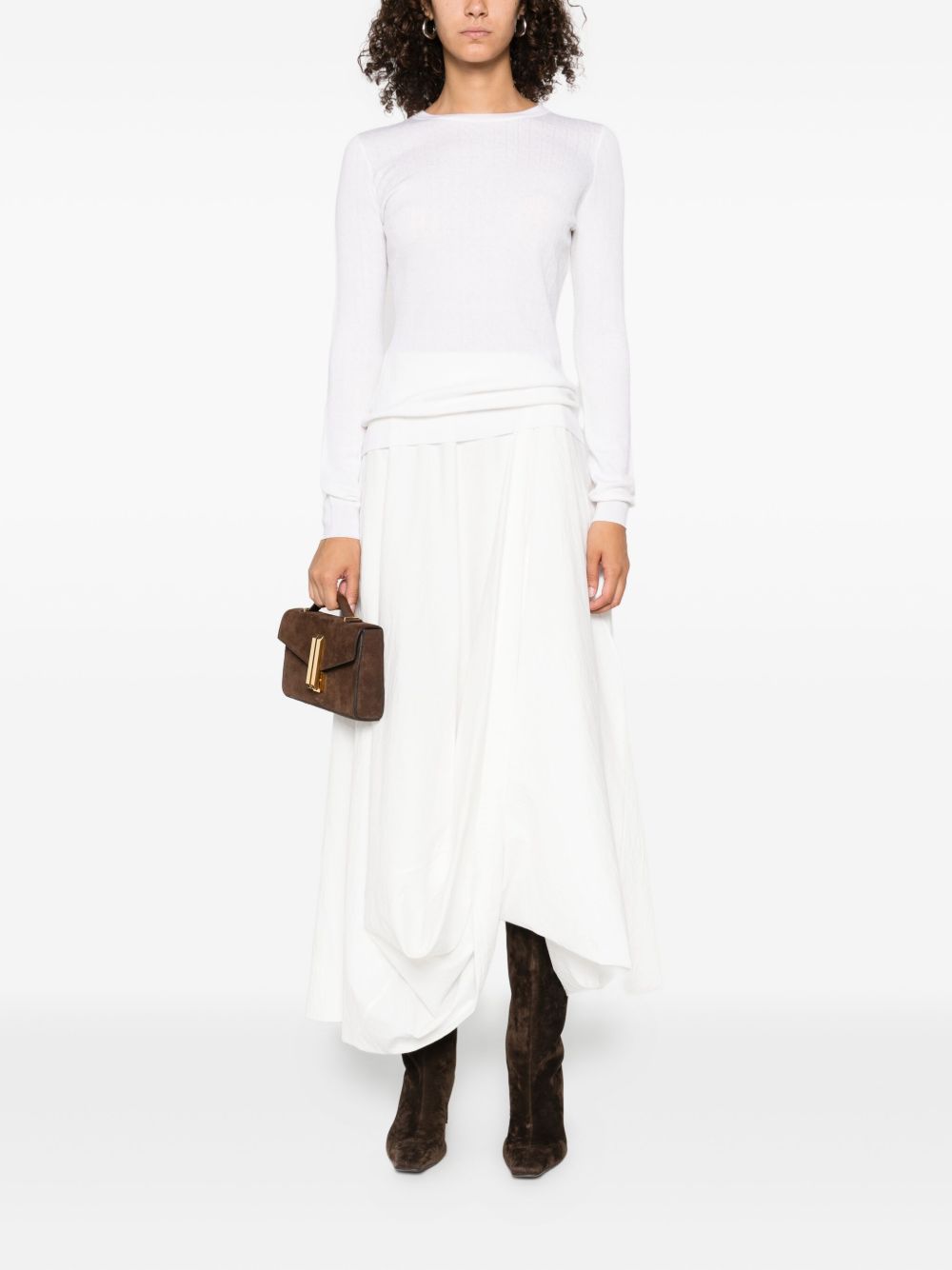 WOOL BLEND CREWNECK SWEATER Elisabetta Franchi